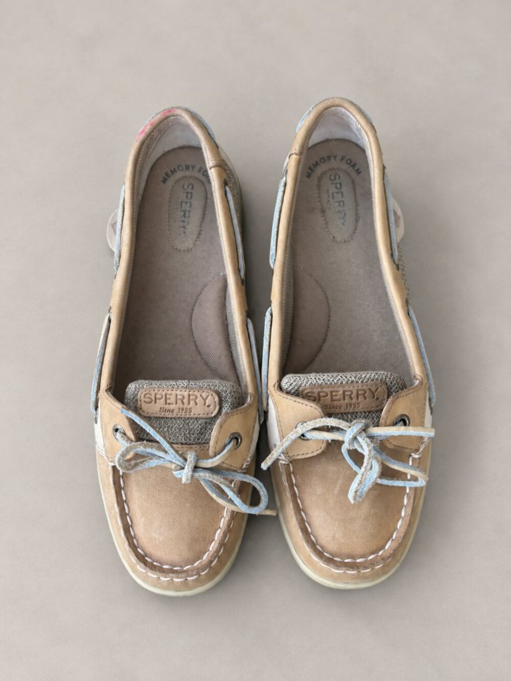 Sperry Top-Sider Angelfish Boat Shoes Linen Oat Women’s Size 10